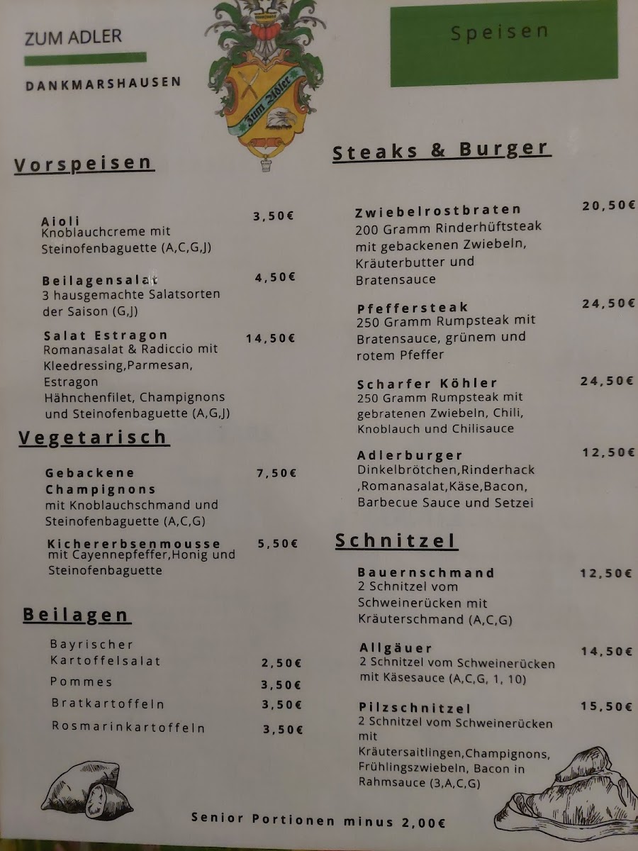 Menu Gasthaus Zum Adler-1